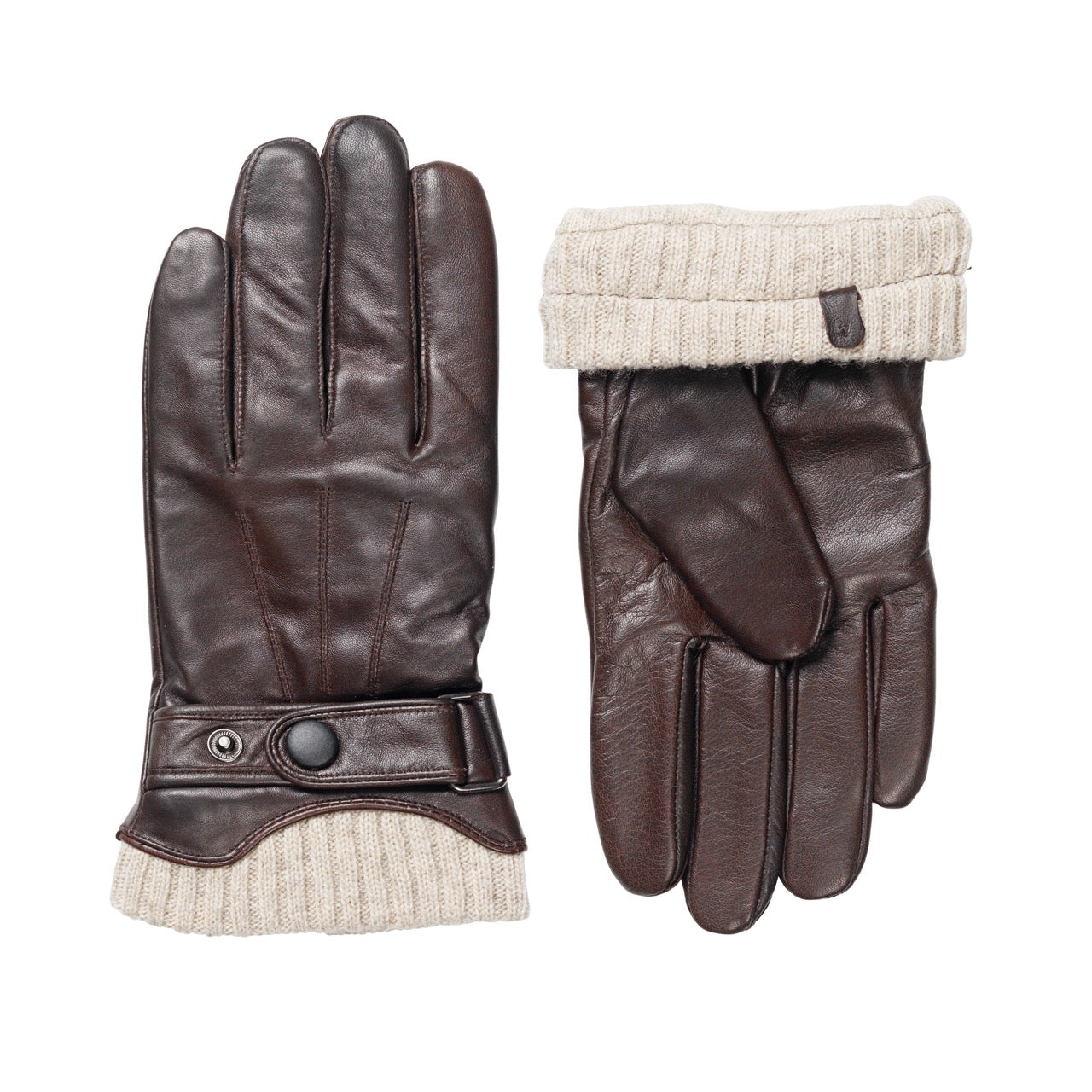 Glove Ralph Leather hanske Dk Brown