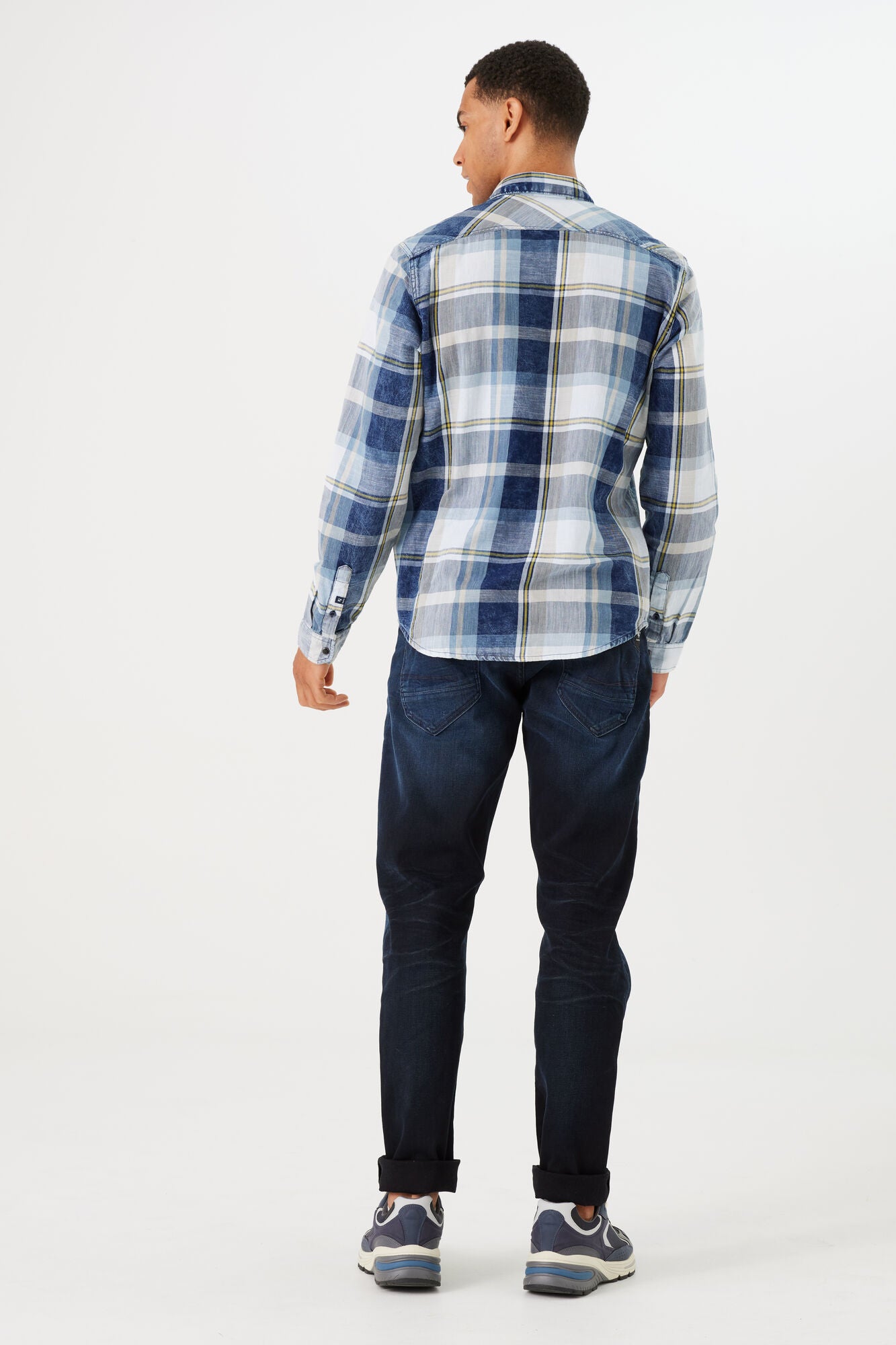 Checkered Shirt N41284 Indigo