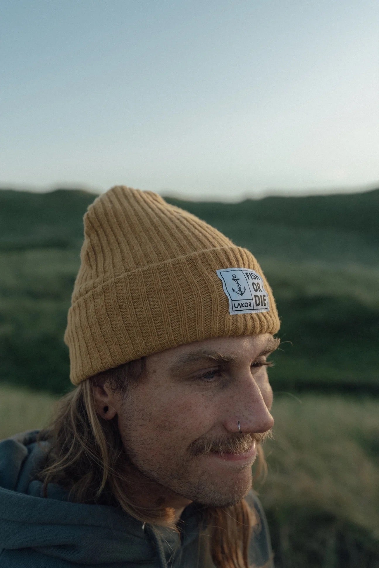 Fish or Die Beanie Yellow