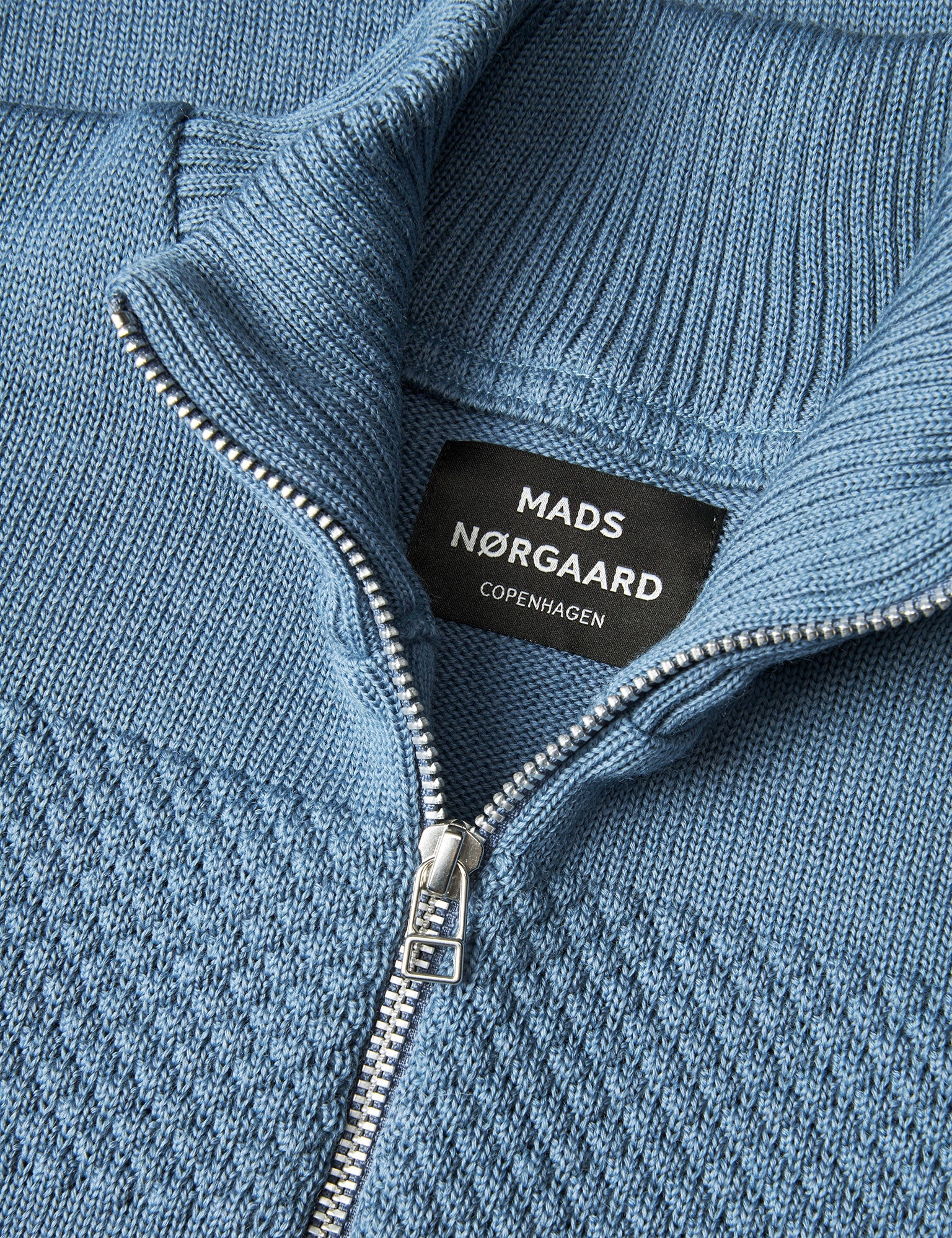 Wool Klemens Half zip knit Slate