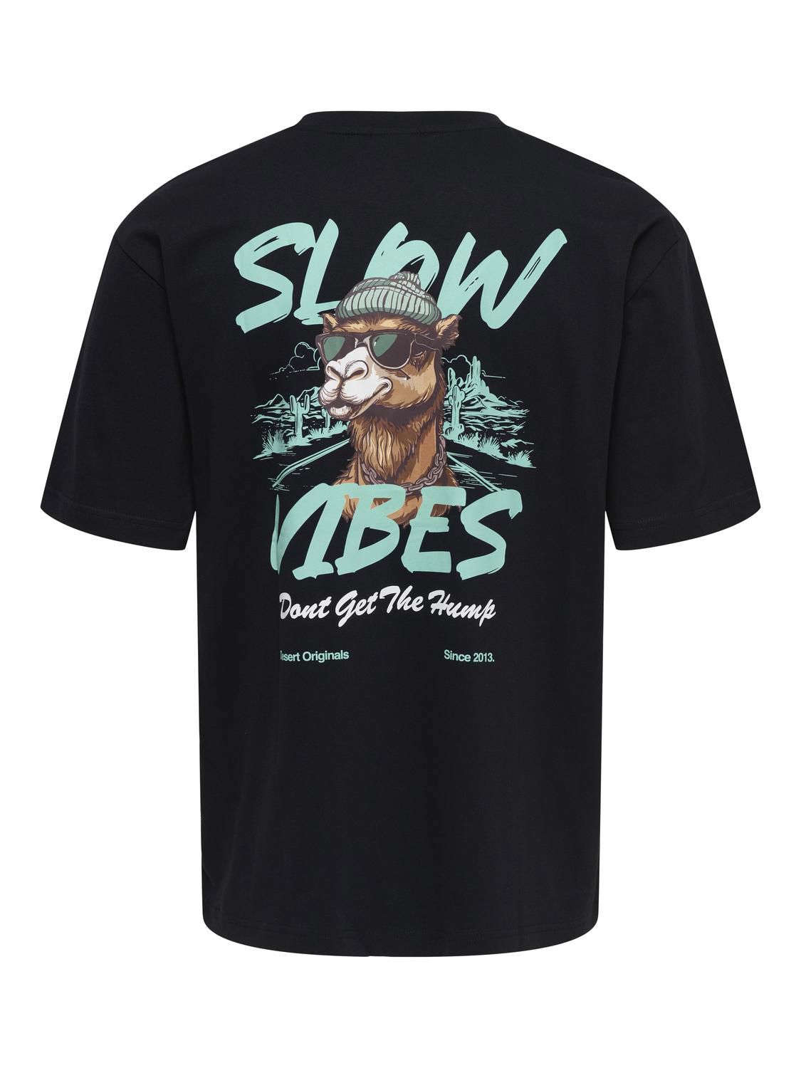 Onsfrank Rlx Ss Tee Noos Black Slow Vibes