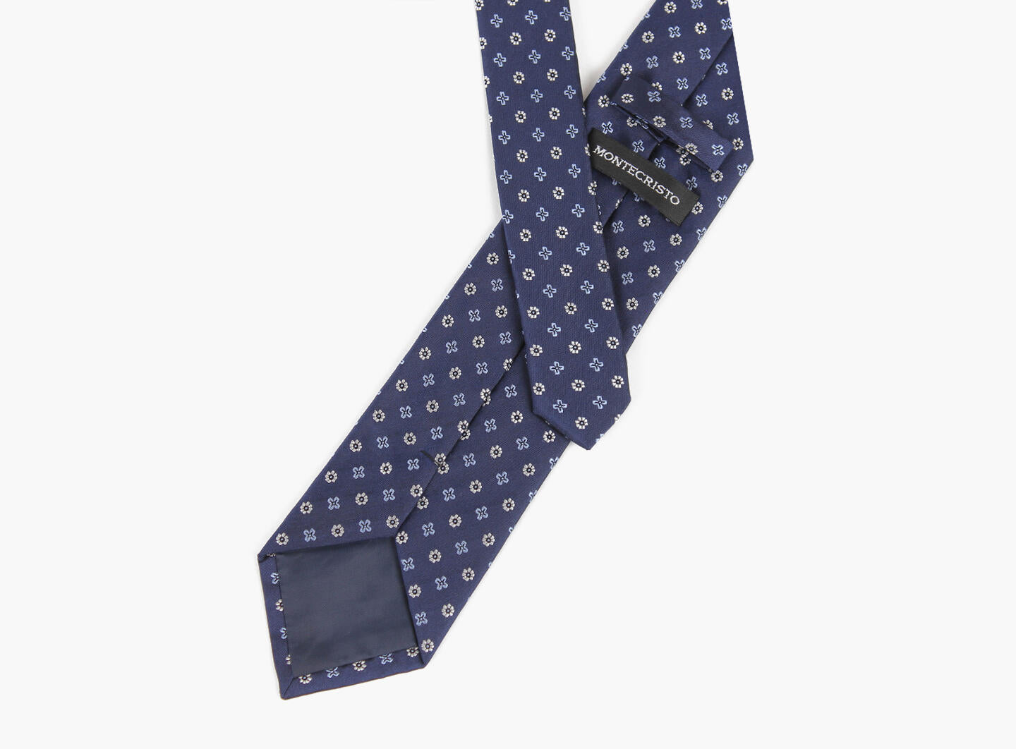 Montecrist Woven tie 7,6 cm Blå