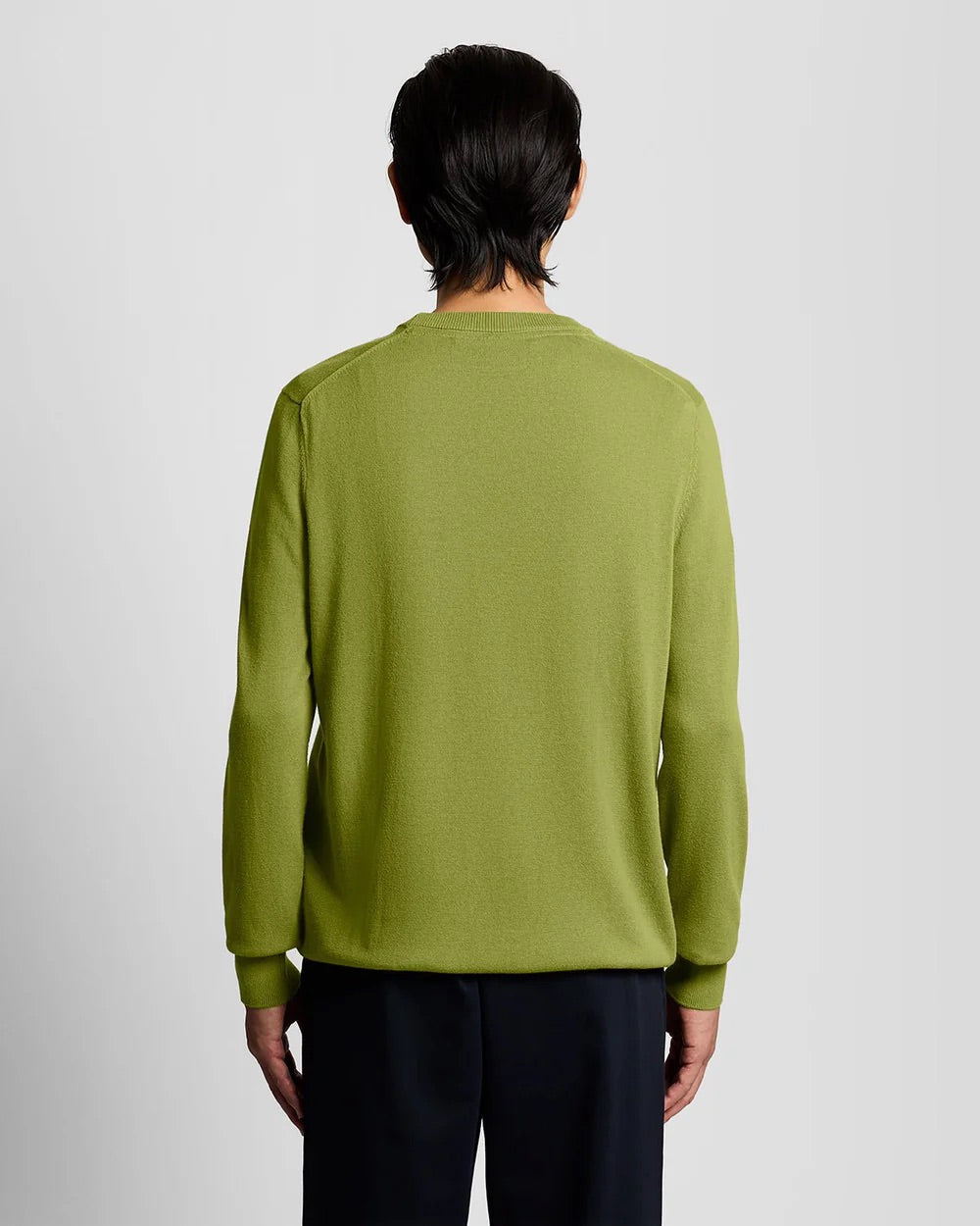 Cotton crew neck jumper Green