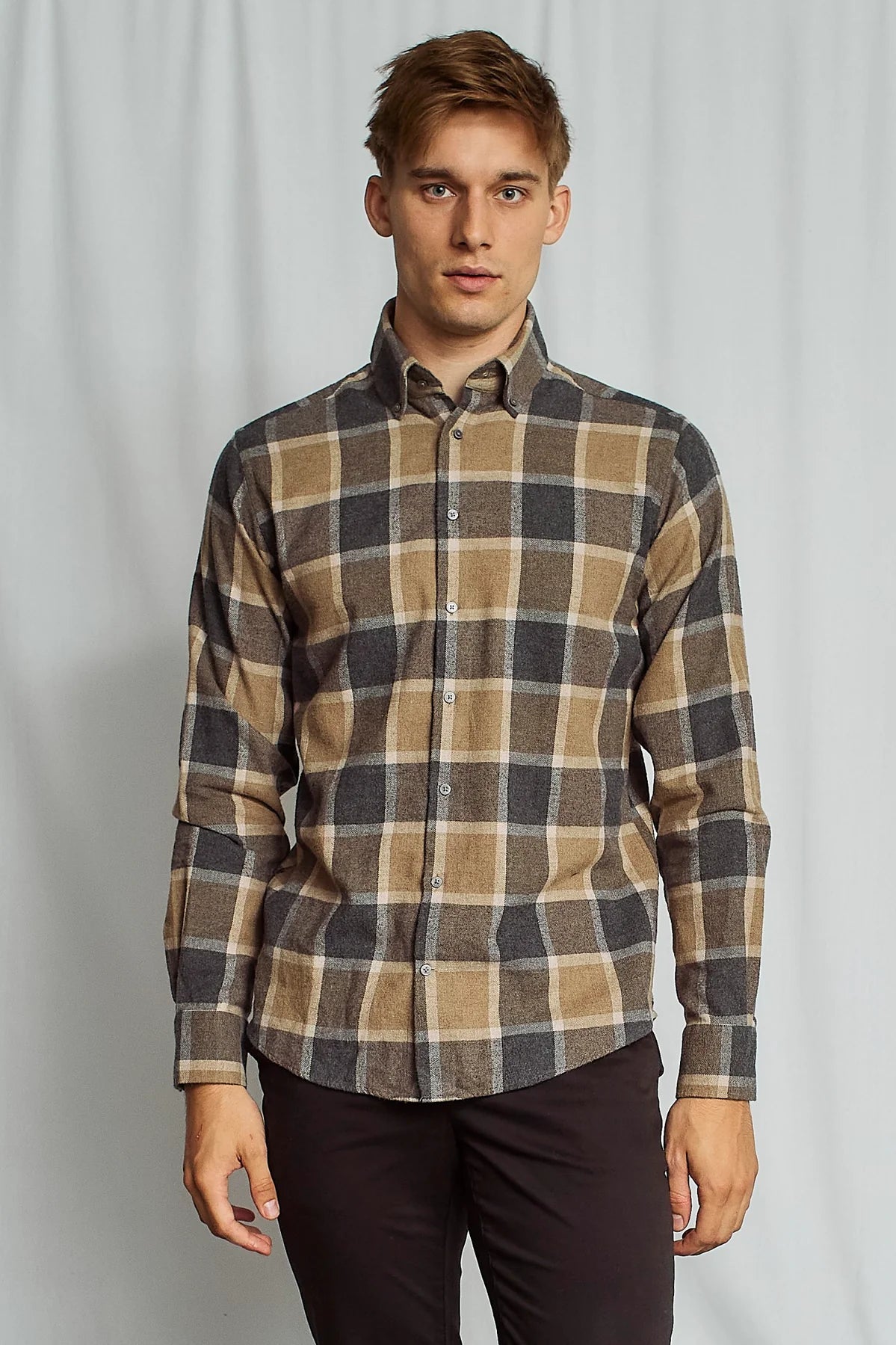 Wilton Casual modern fit Brown