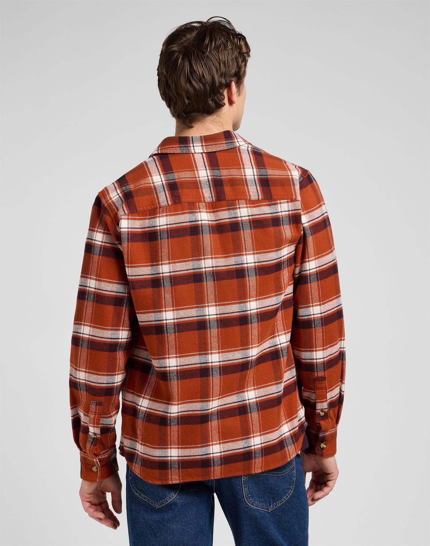 Meercantile shirt rusty clay Brown