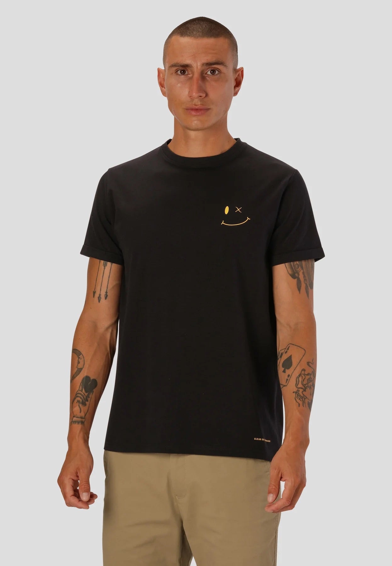 Patrick Organic Tee Black/White