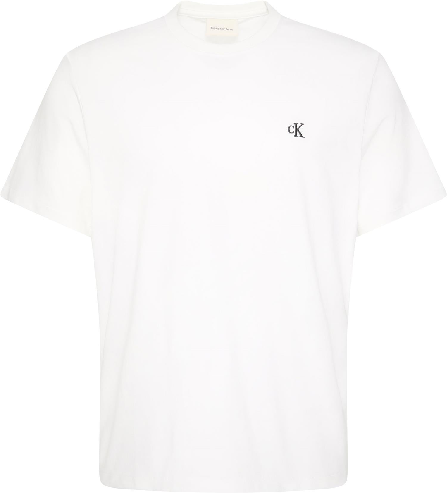 Ss Easy Monogram Tee Bright White