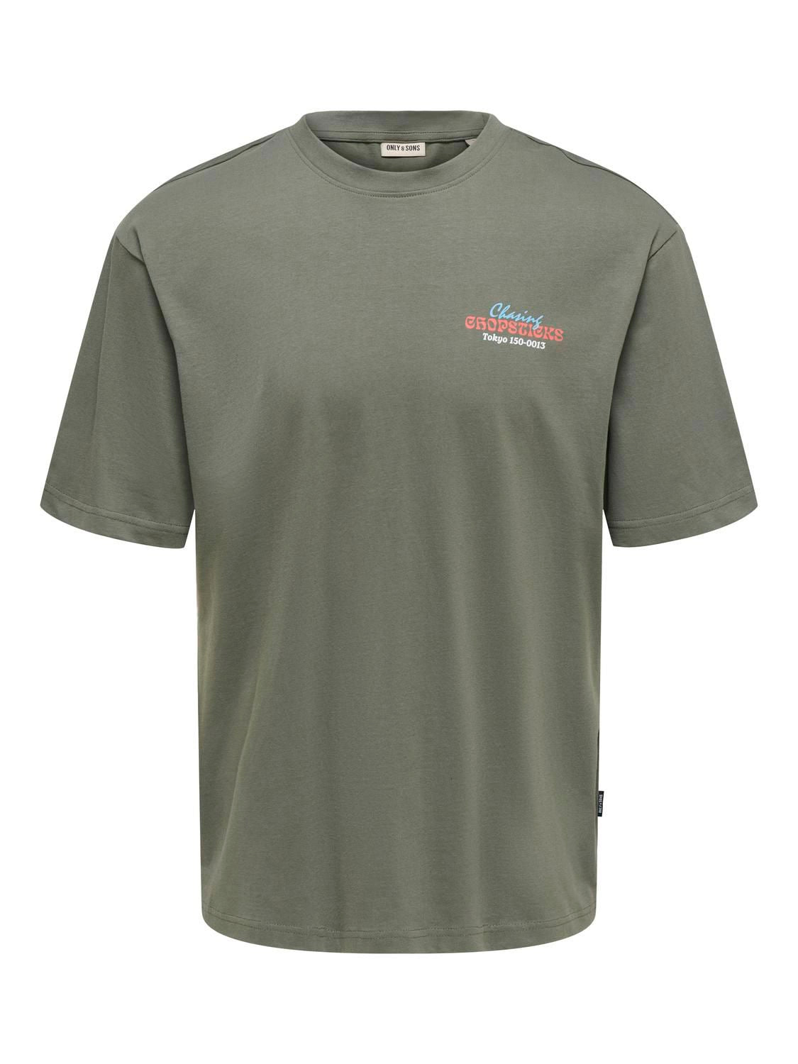 Onsfrank Rlx Ss Tee Noos Castor Gray Chopsticks