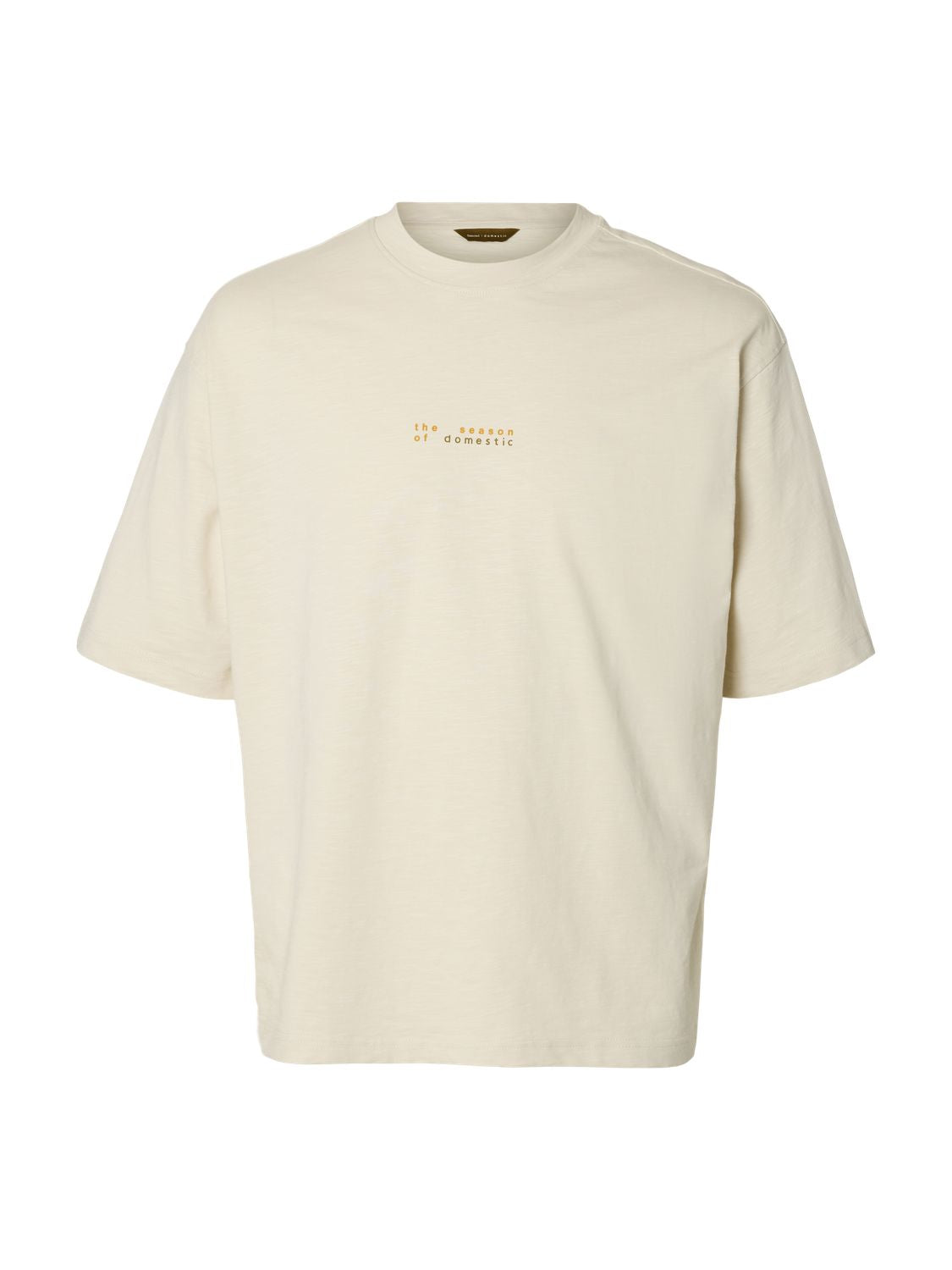 Slmdomestic Relaxdiesel Ss O-Neck Tee Silver Birch
