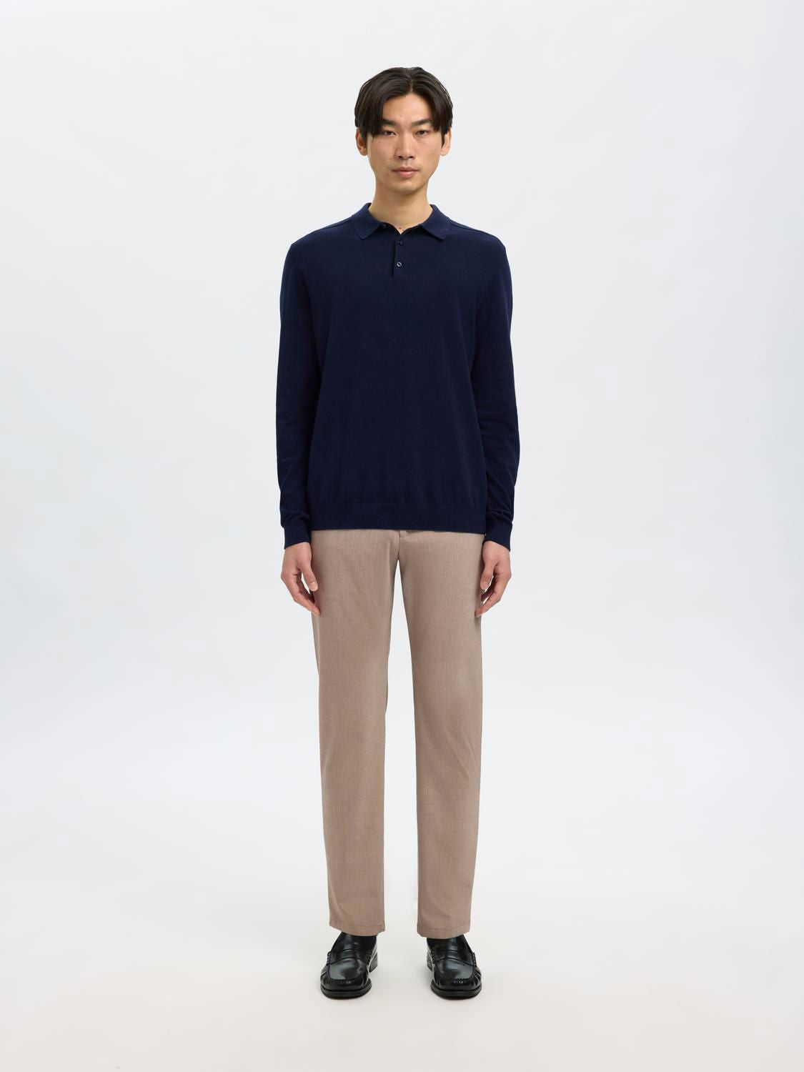 Slm175-Slim Robert Flex Pants Noos Sand