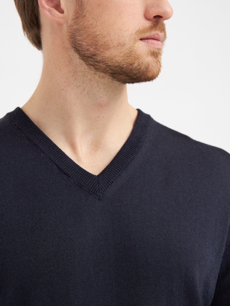 Milan Pullover V Neck Reg.fit Dark Navy