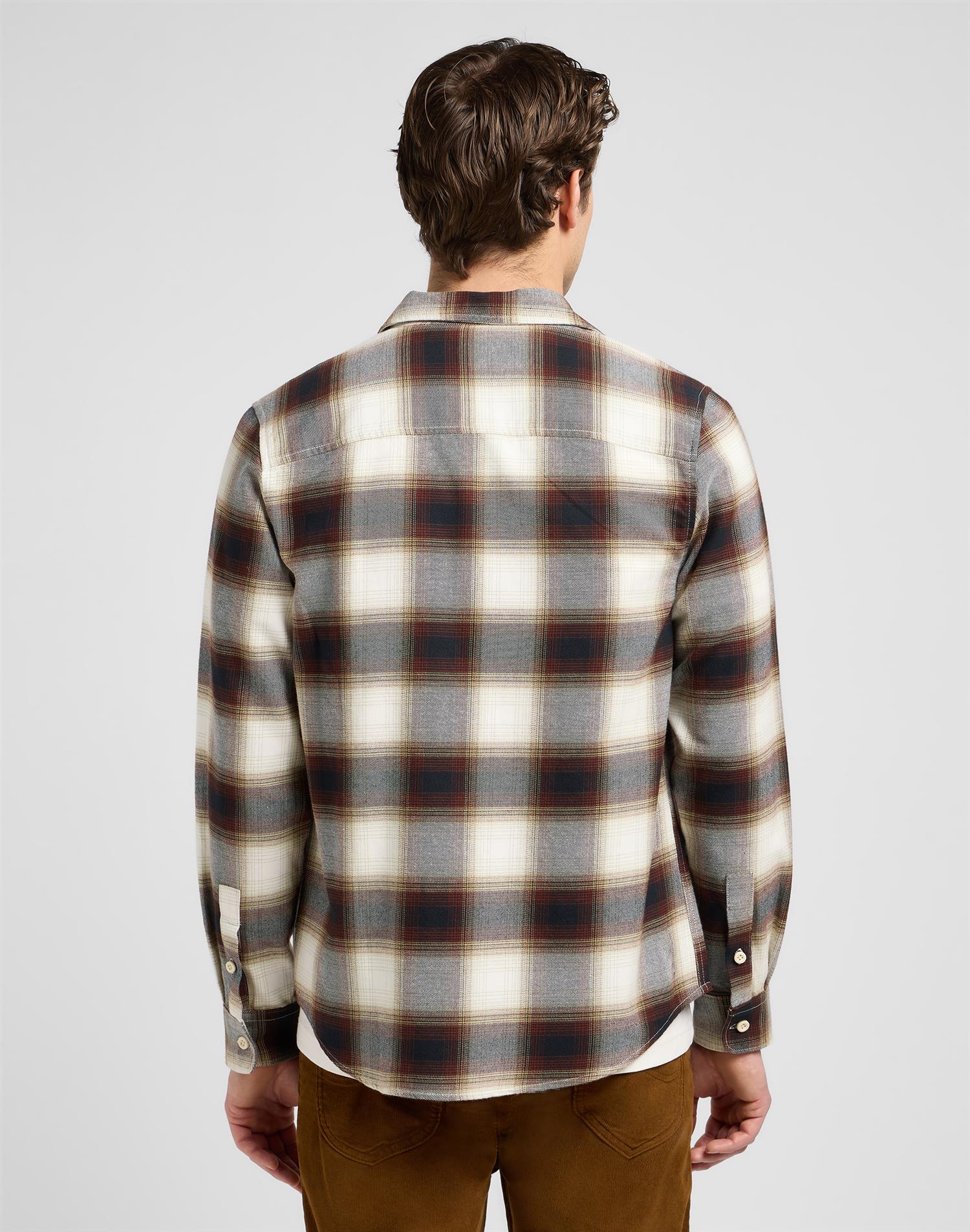Leesure shirt Brentwood plaid White Mix