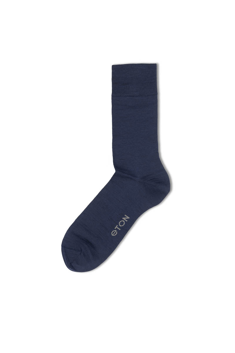 Eton Fine Wool Plain Navy