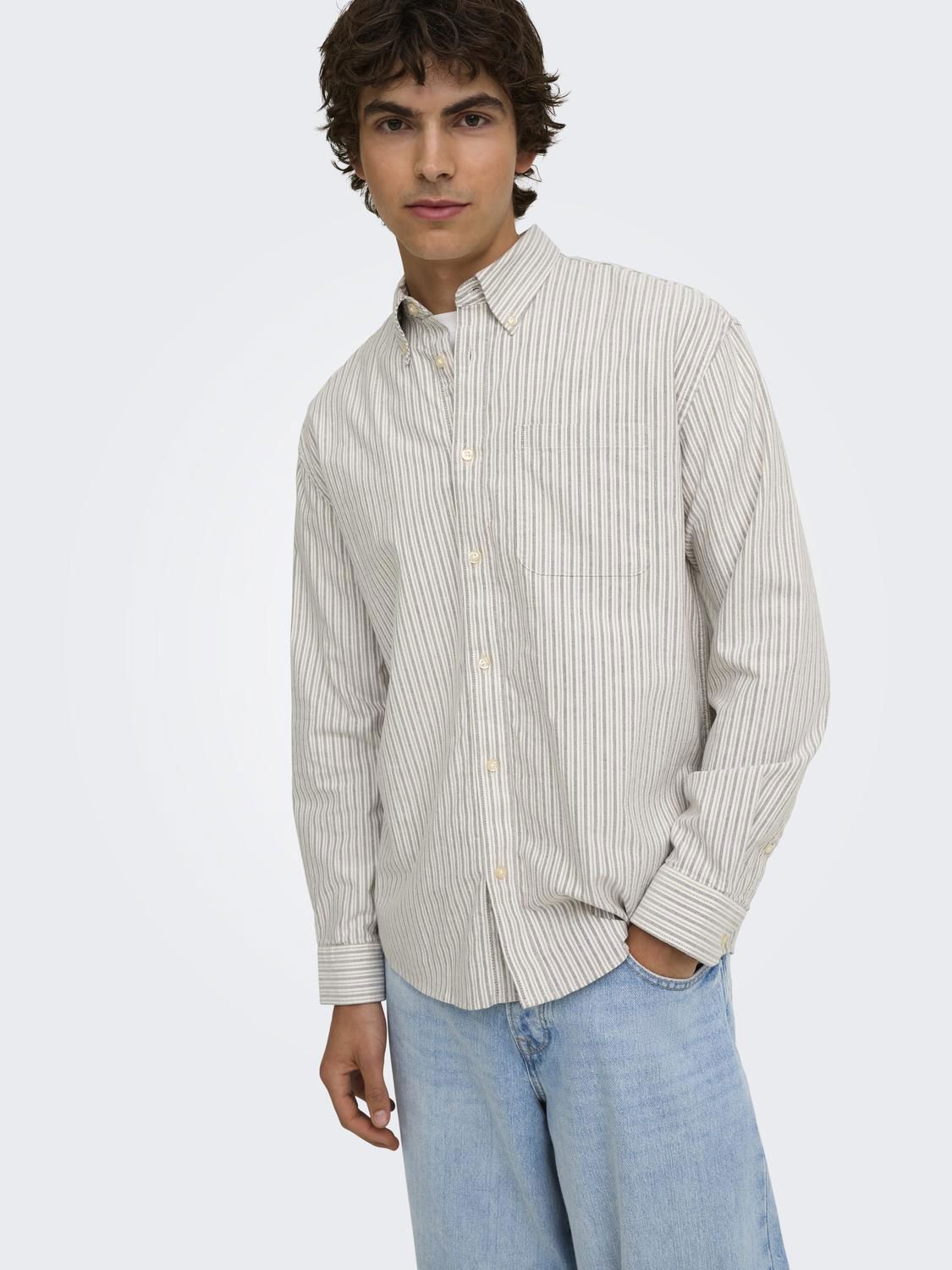 Onsoxford Ls Shirt Frml Noos Walnut .