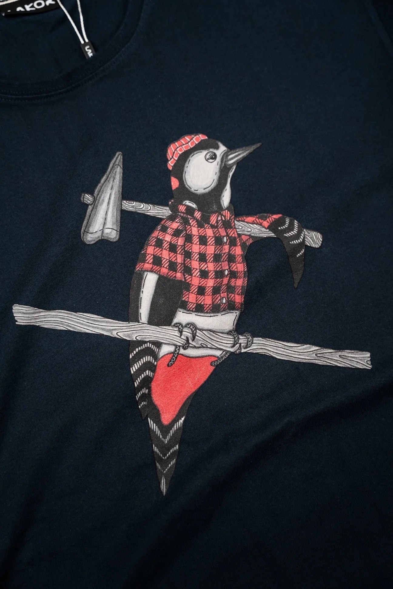 Woodpecker T-shirt Blueberry