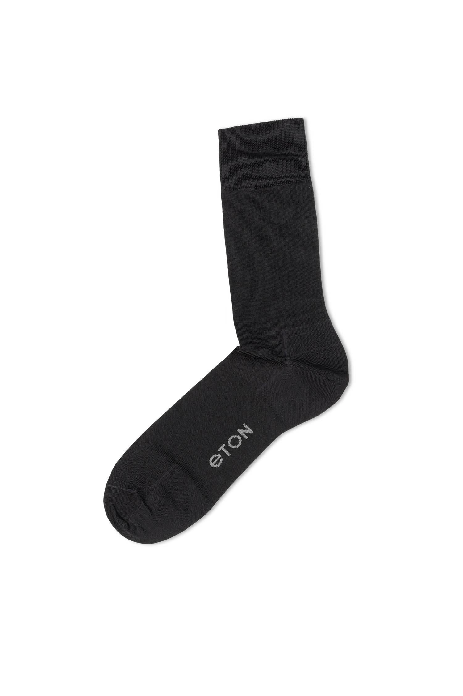 Eton Merc.Cotton Plain Black