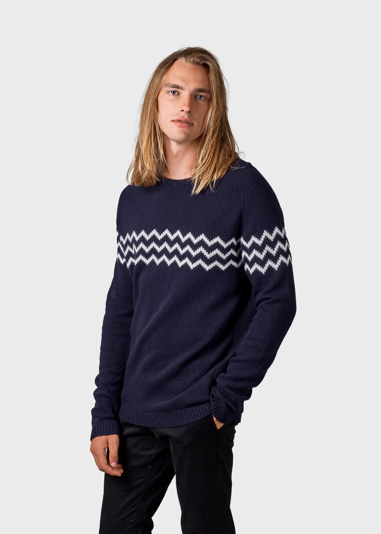 Toke knit Navy/Cream