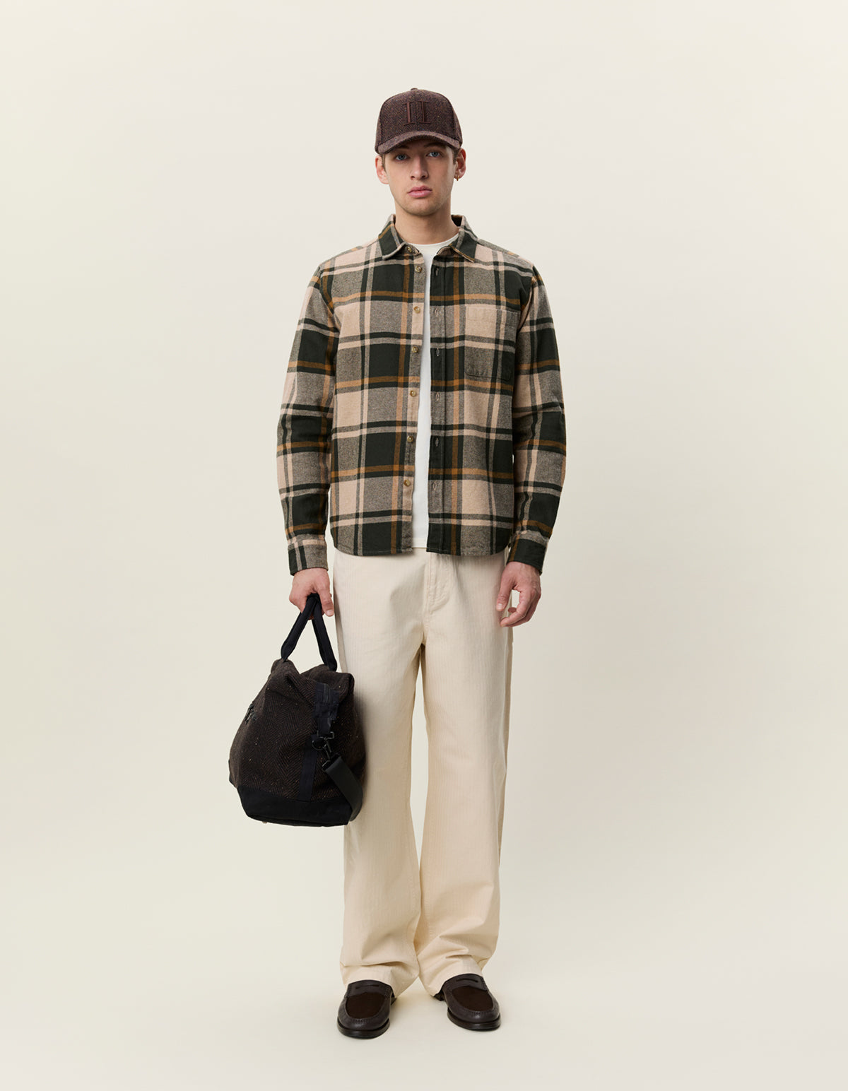 Check Flannel Shirt Rosin Green