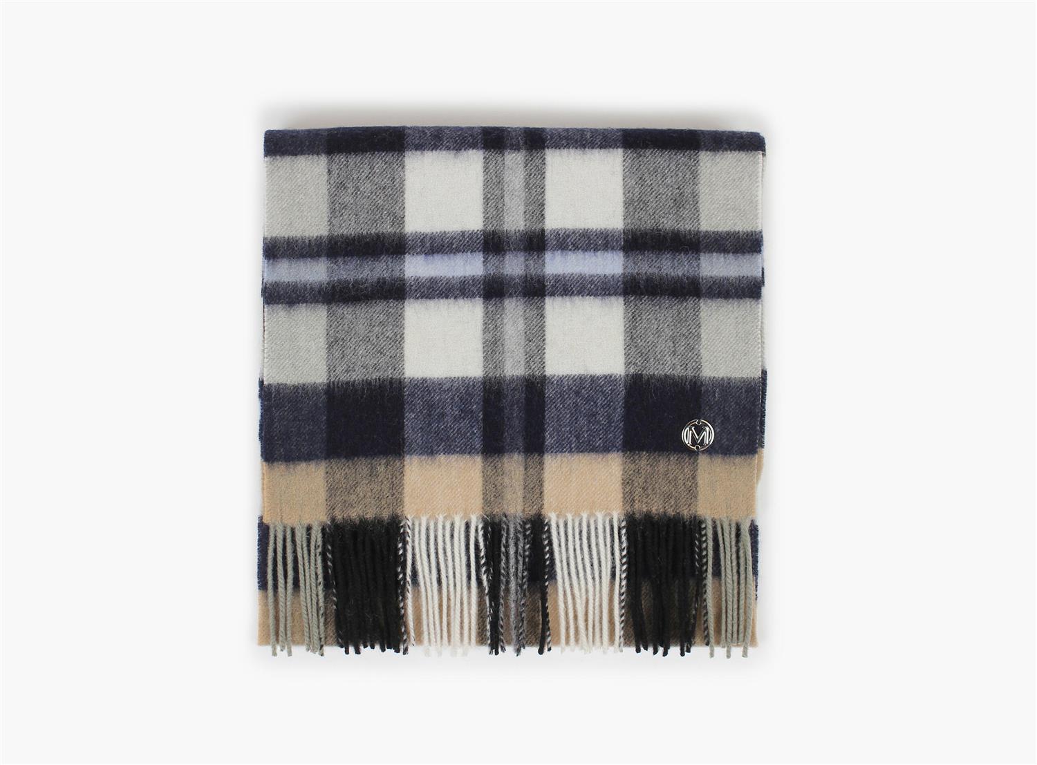 Montecristo 100% wool scarf Marine Blue