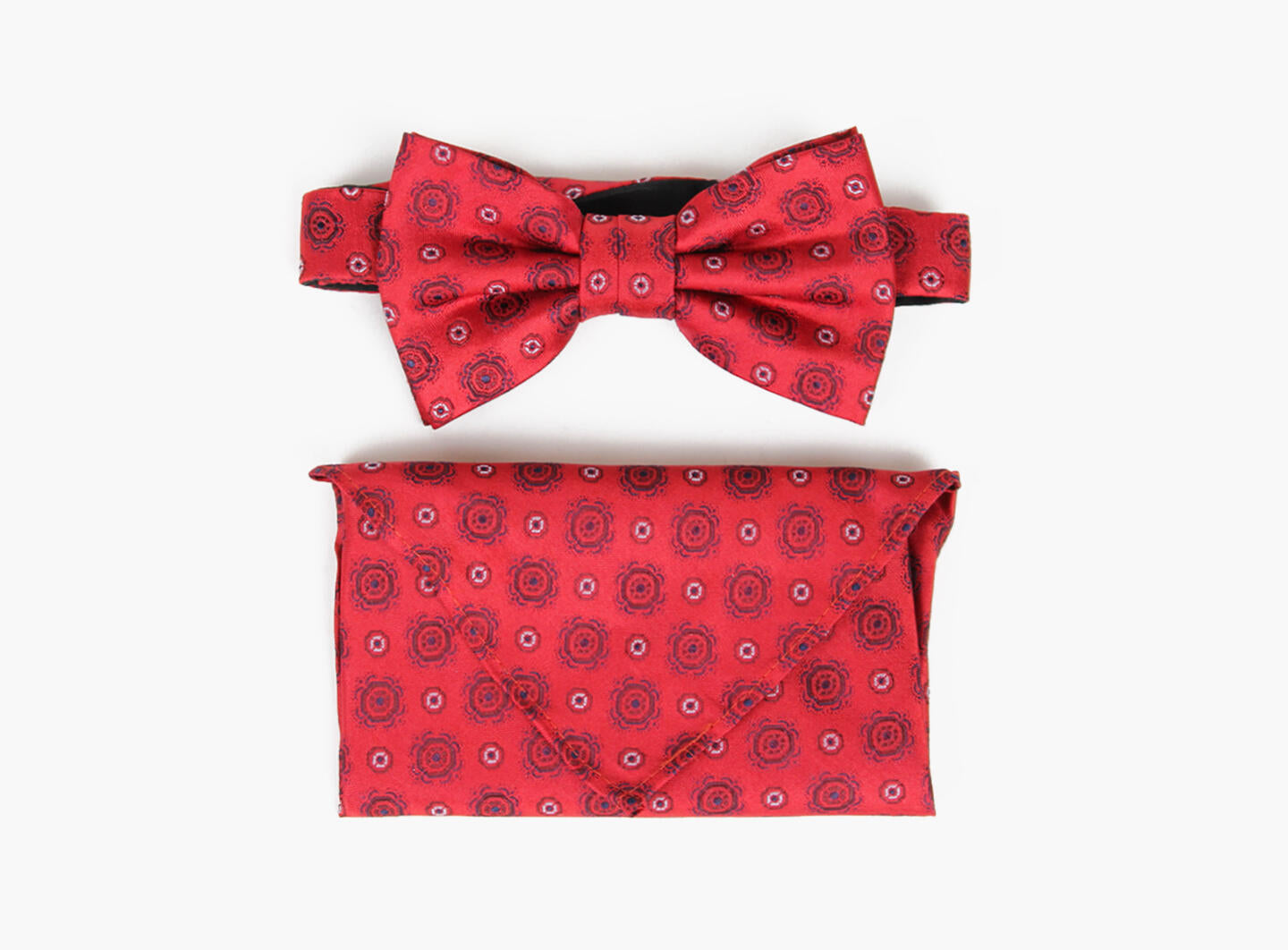 Sløyfe bowtie w/handky Red