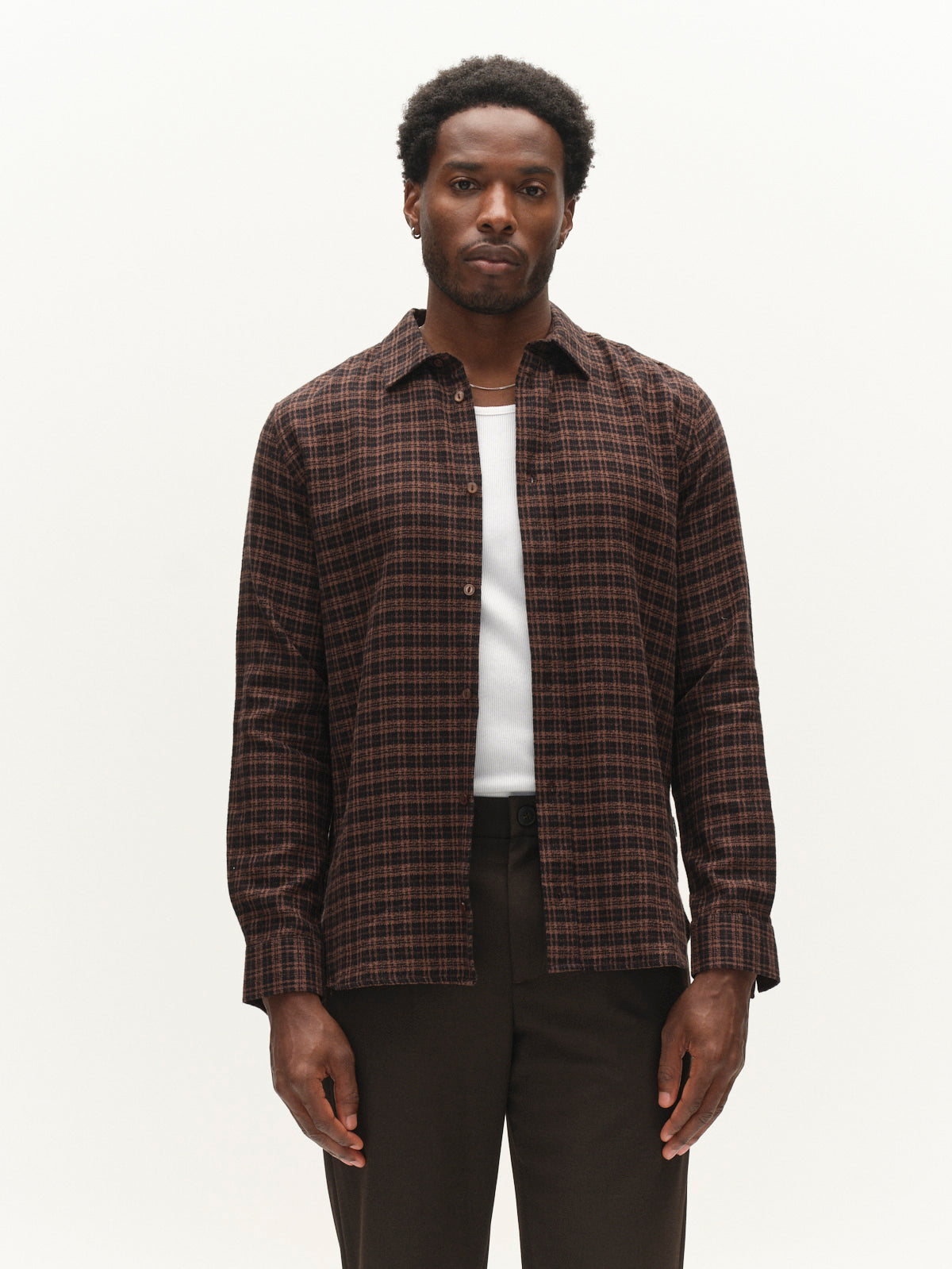 Gabsven Reg Tx2 Lsshirt Brown Slate