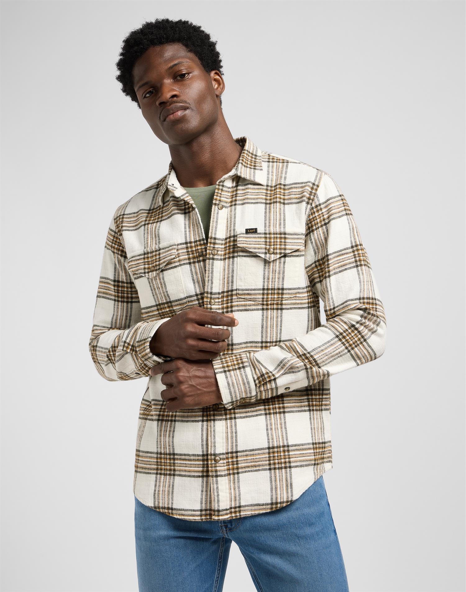 Clean western shirt Ecru