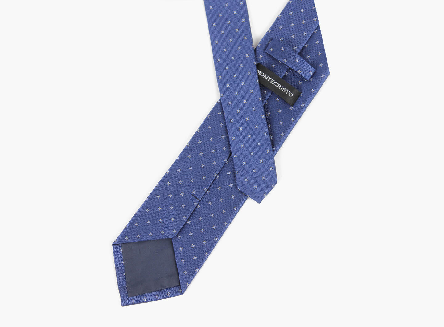 Montecristo Woven tie 7,6 cm Marine Blue