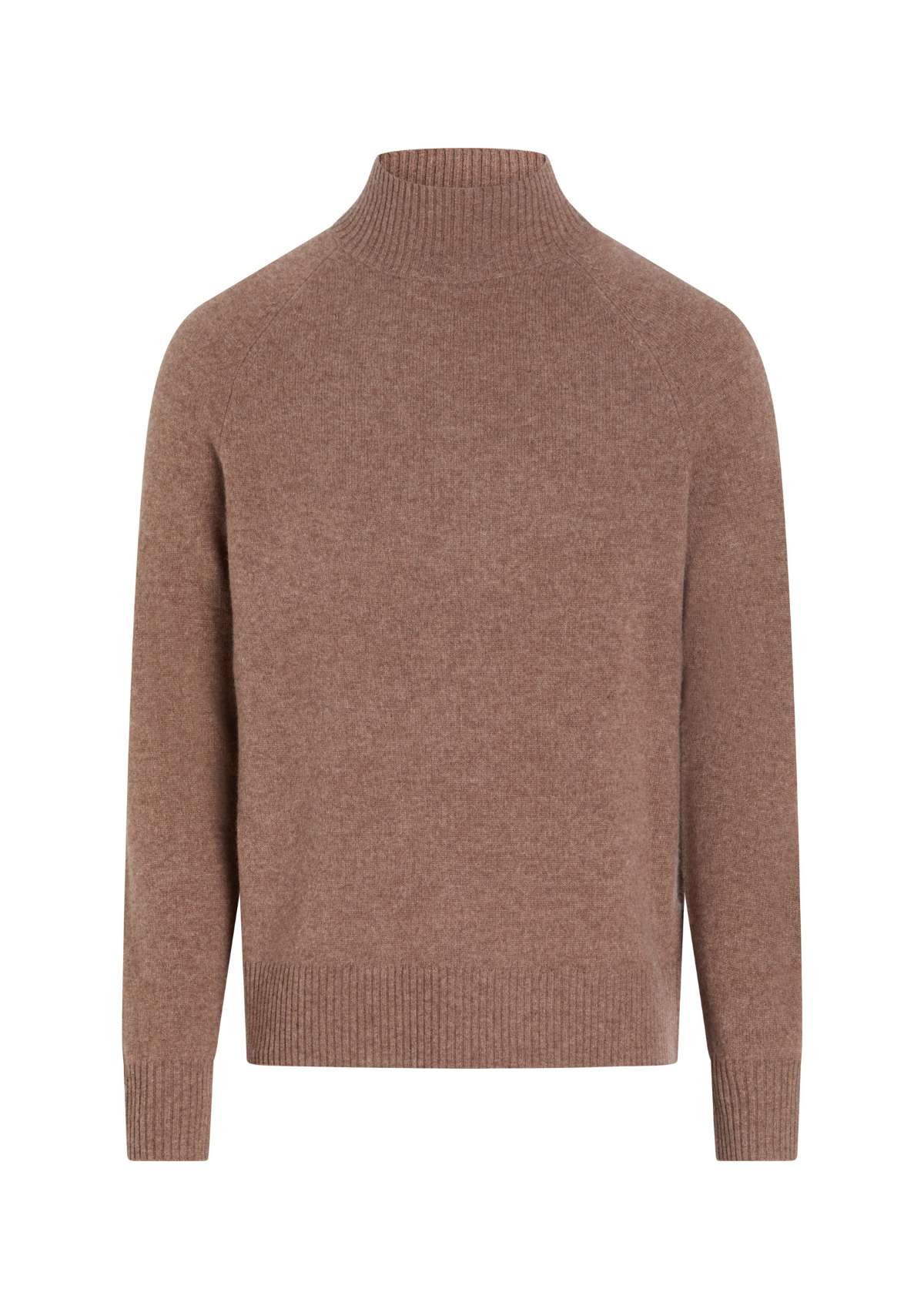 LUXURY WOOL MOCK NECK Brownie