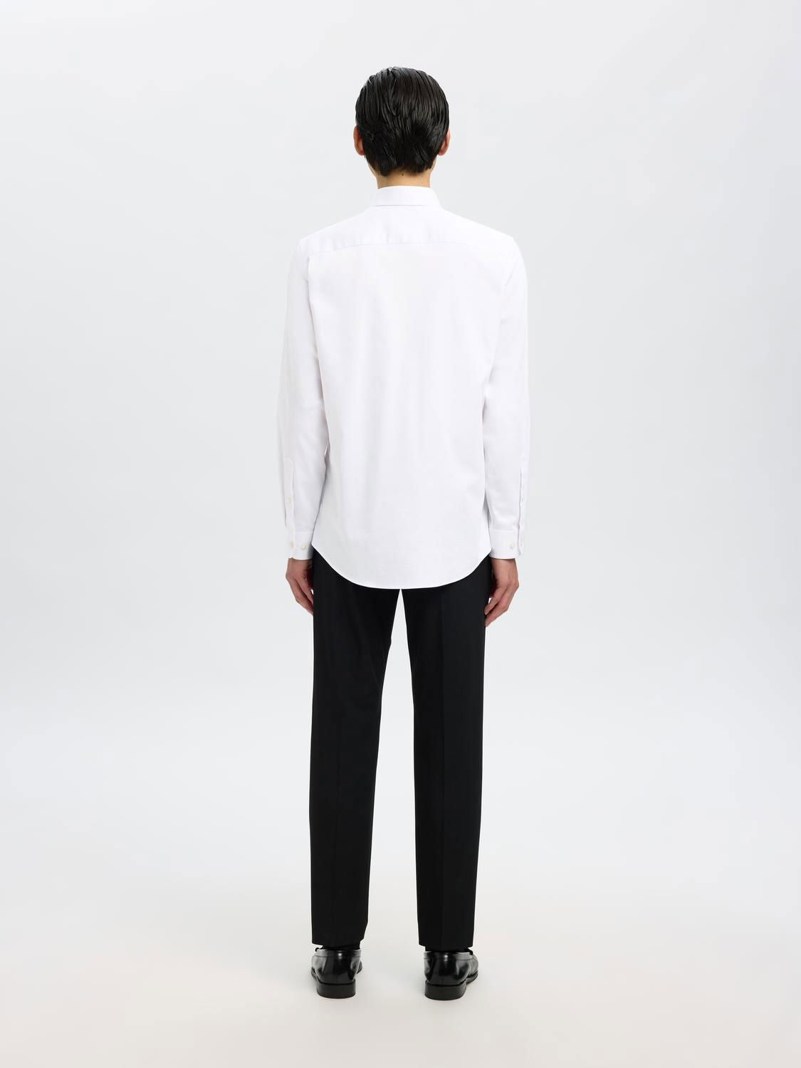 Slmfilip-Performance Slim Ls Shirt Noos Bright White