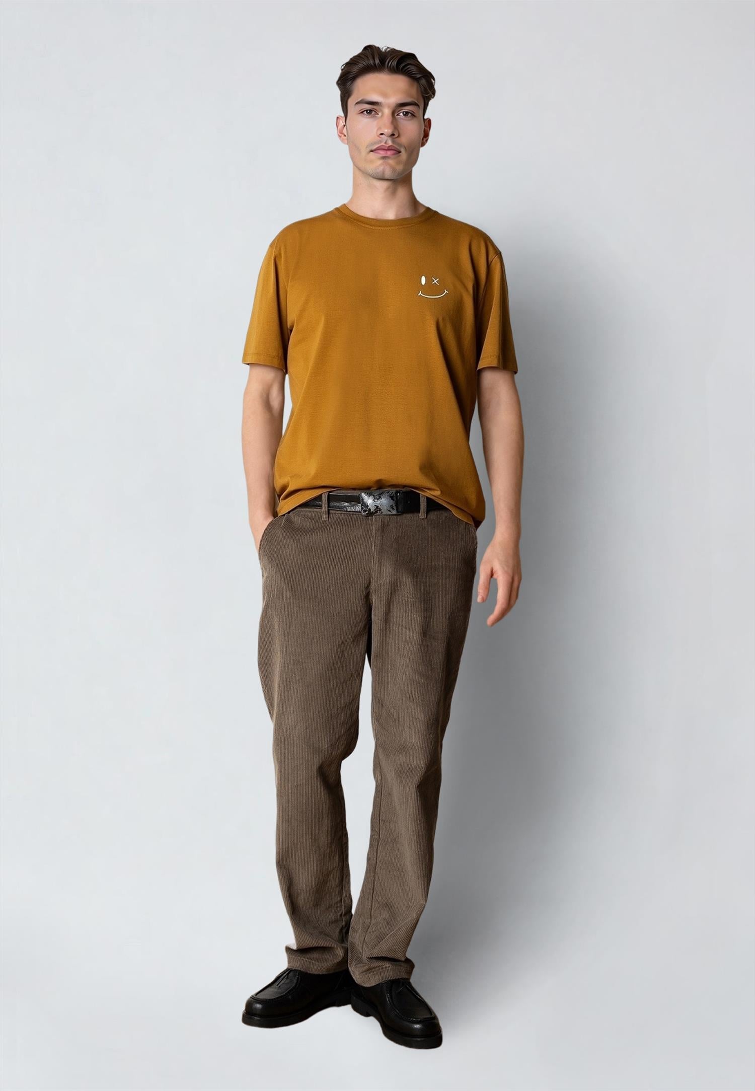 Patrick Organic Tee Golden Brown