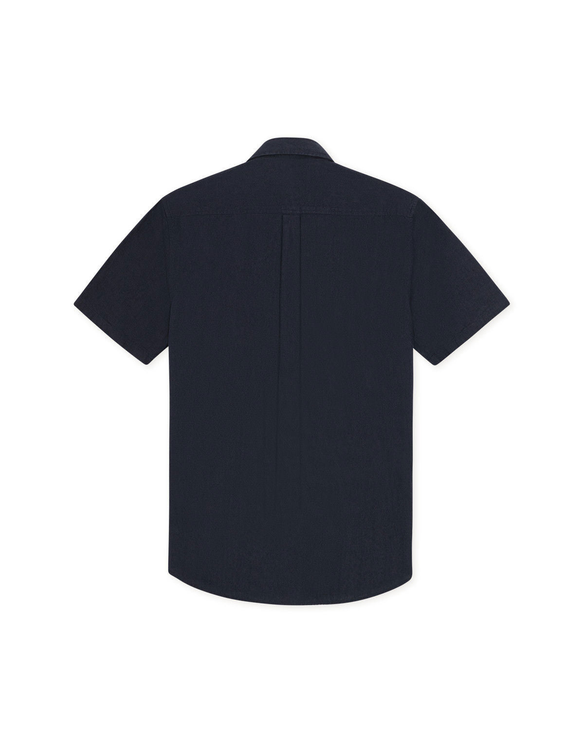 Konrad Cotton Linen Ss Shirt Dark Navy