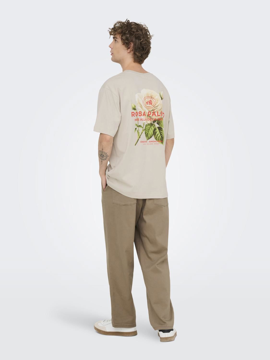 Onsfrank Rlx Ss Tee Noos Silver Lining Rosa Palido