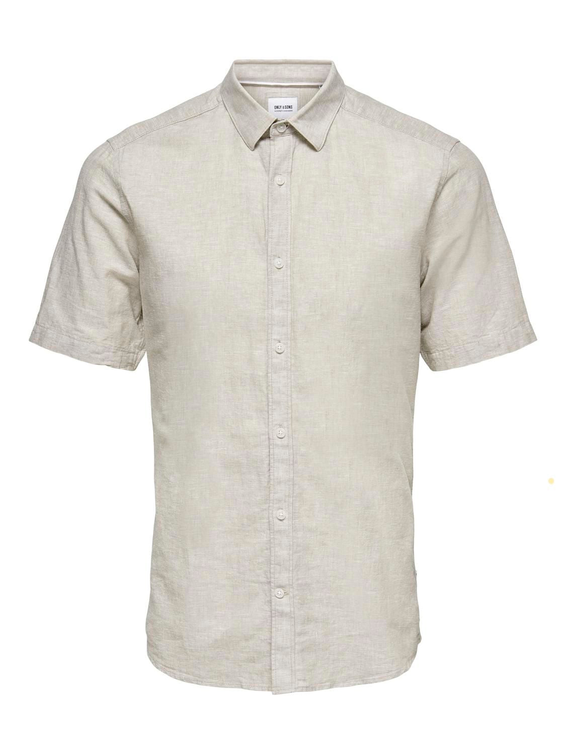 Onscaiden Life Ss Solid Linen Blend Noos Chinchilla