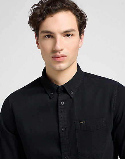 LEE BUTTON DOWN Black