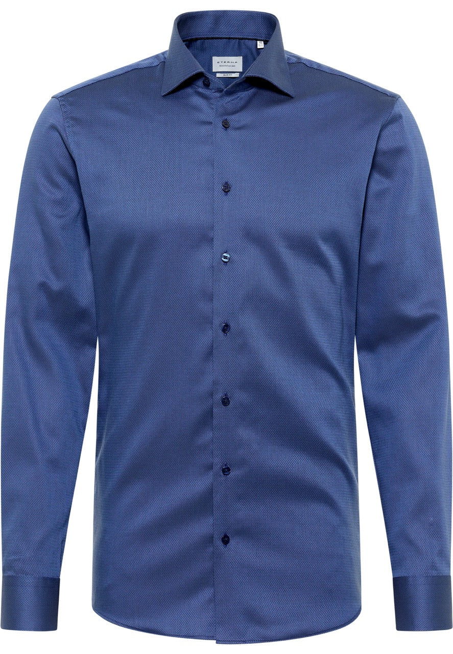 Basic Slim shirt l/s 1F70 Blue