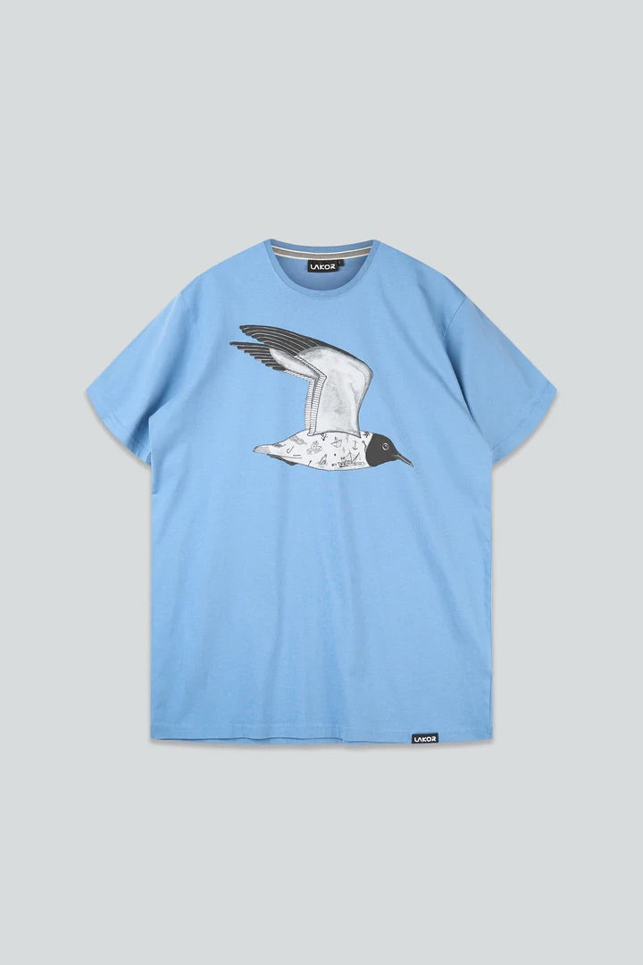 Tattooed Seagull T-shirt Captains Blue