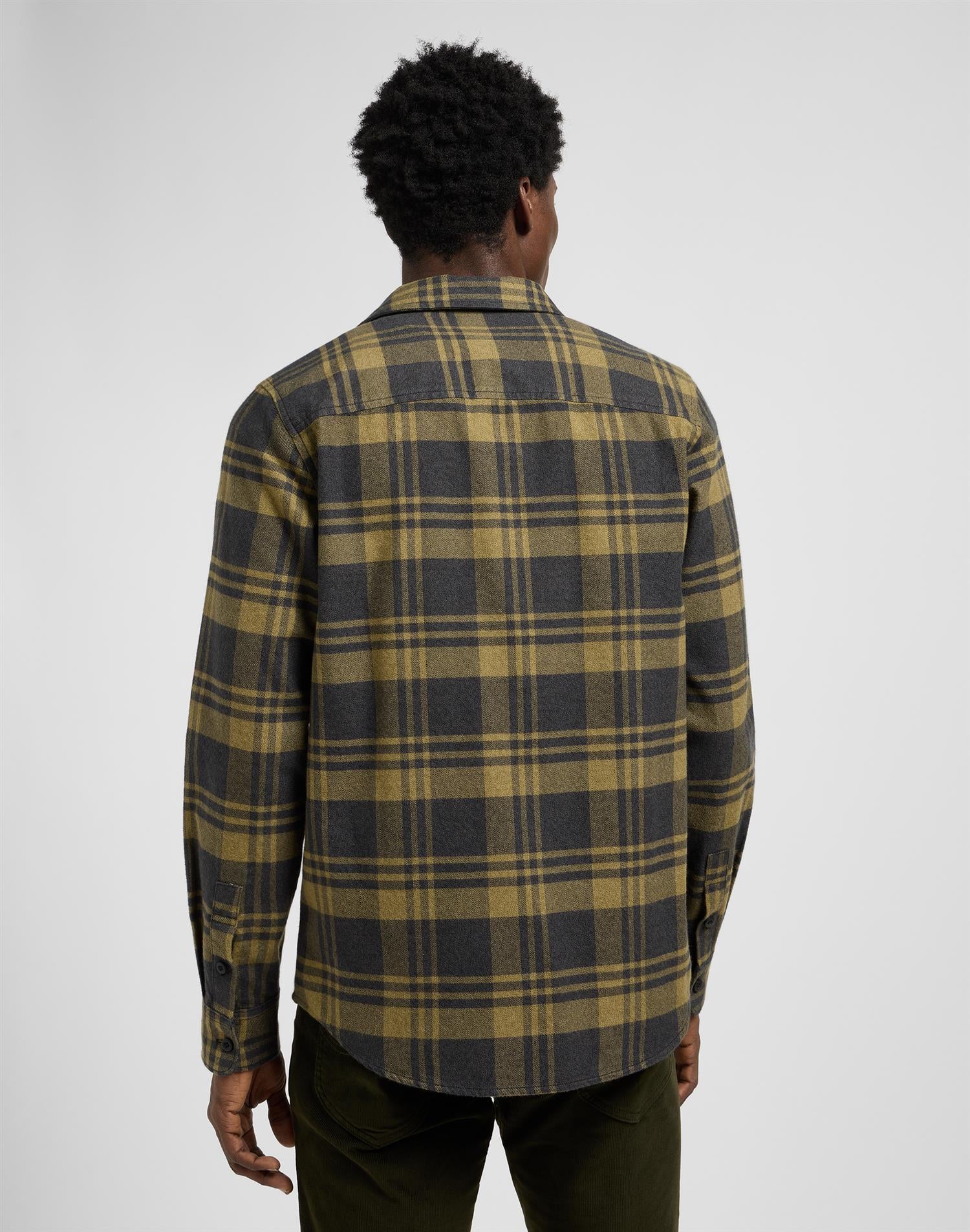 Leesure shirt moss garden jasper Green Check