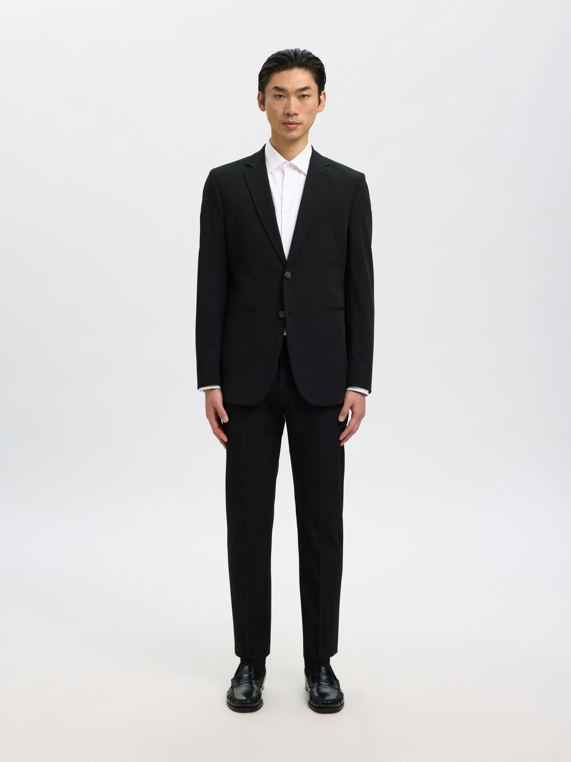 Slmfilip-Performance Slim Ls Shirt Noos Bright White