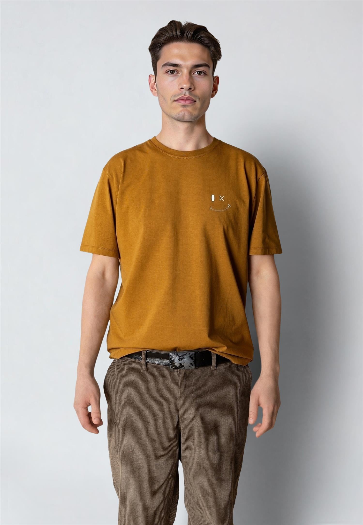 Patrick Organic Tee Golden Brown