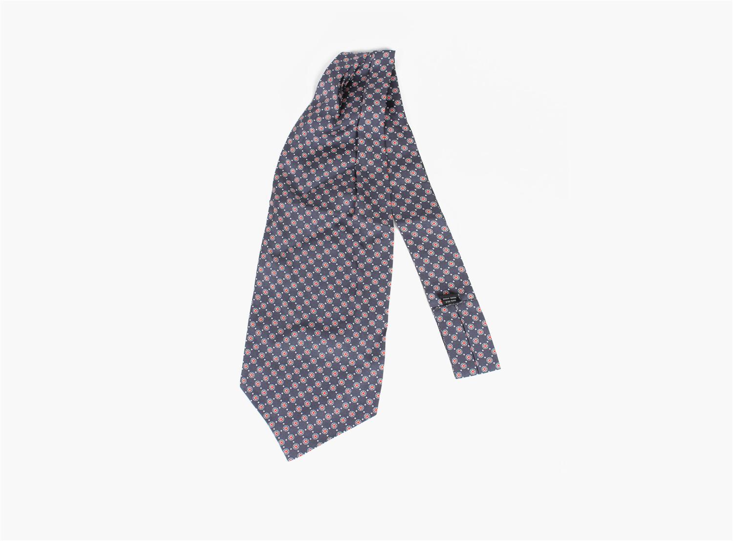 Montecristo 100% silk Marine Ascot Marineblå