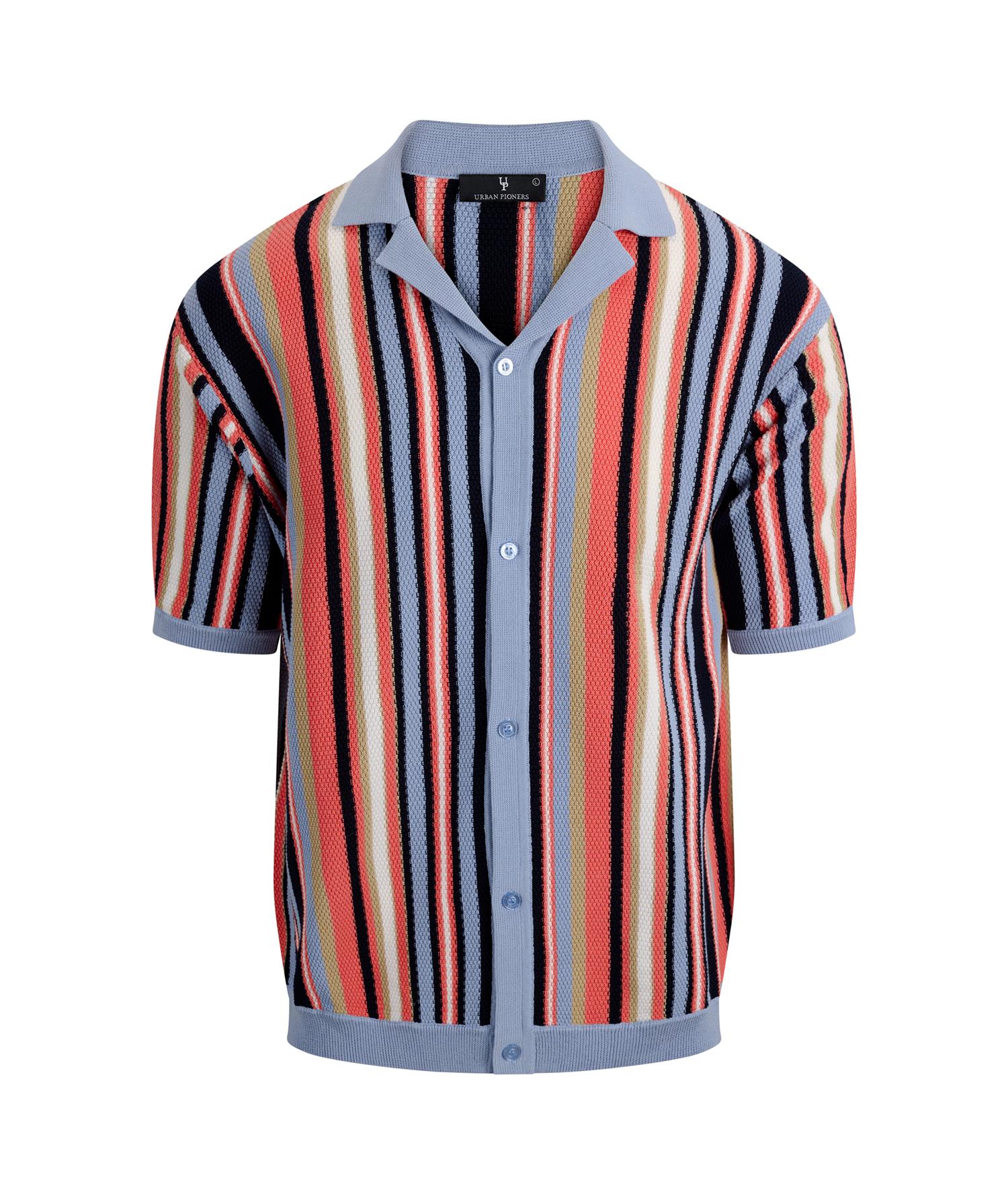Armando Ss Shirt Light Blue Multi