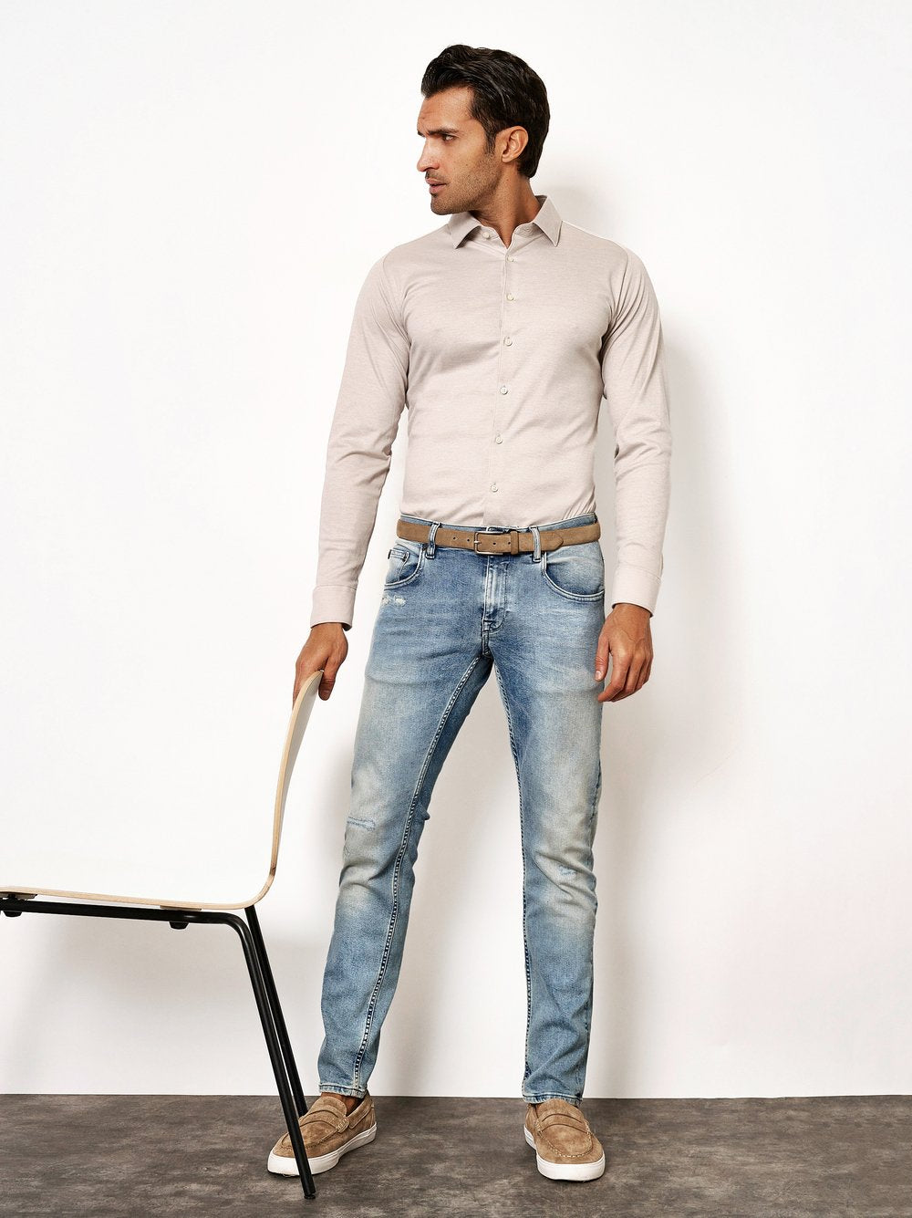 Kent 1/1 Shirts LS Light Sand