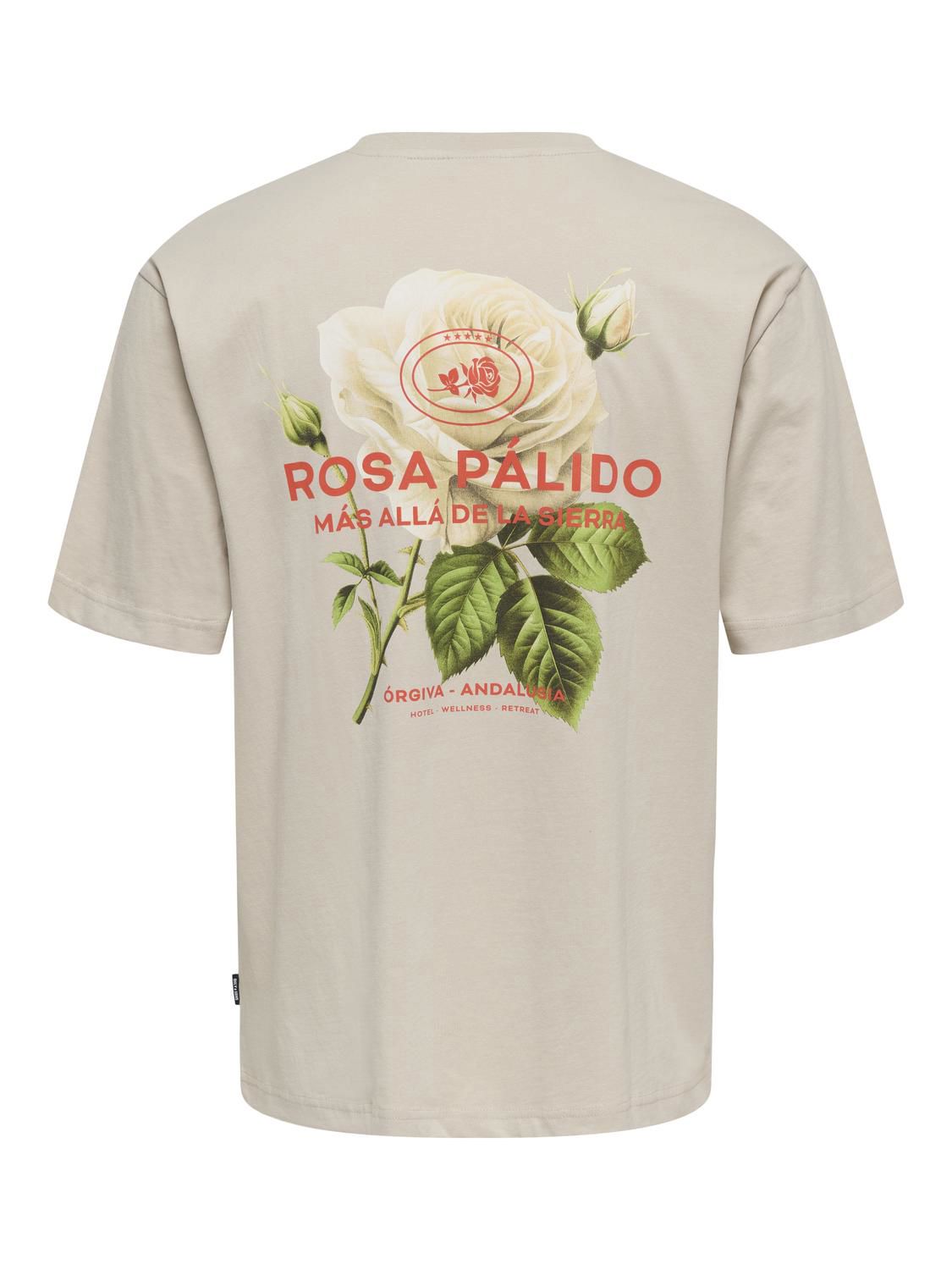 Onsfrank Rlx Ss Tee Noos Silver Lining Rosa Palido