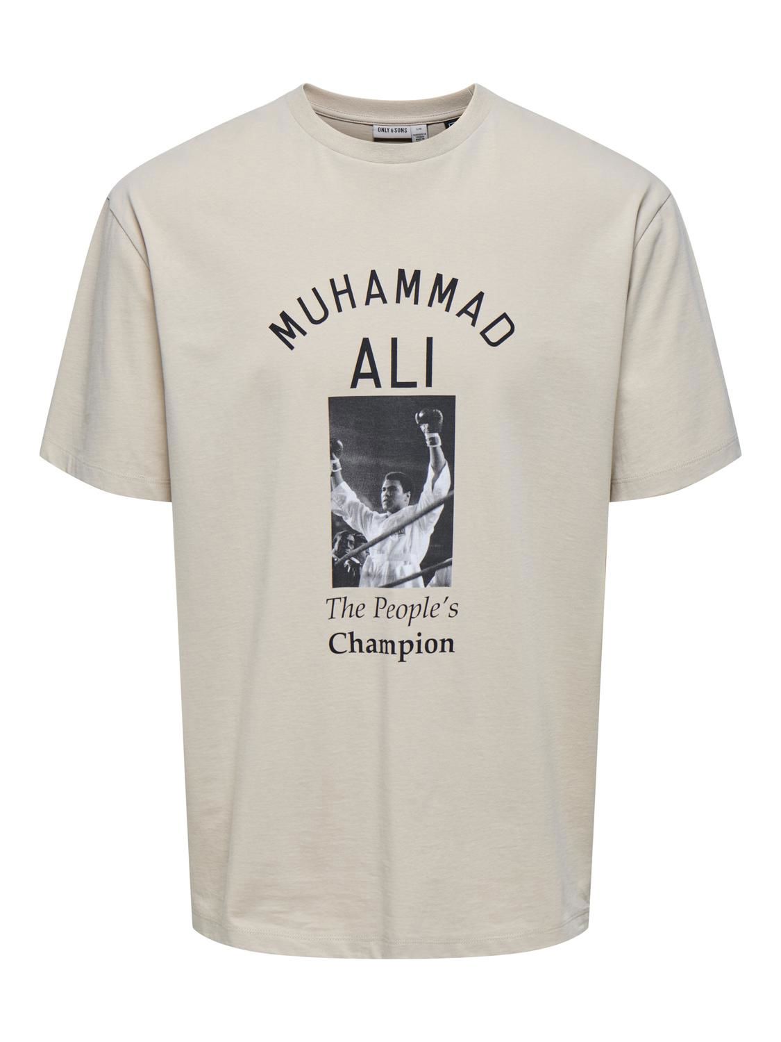 Onsmuhammad Ali Rlx Ss Lic Tee Silver Lining The Peoples Champion