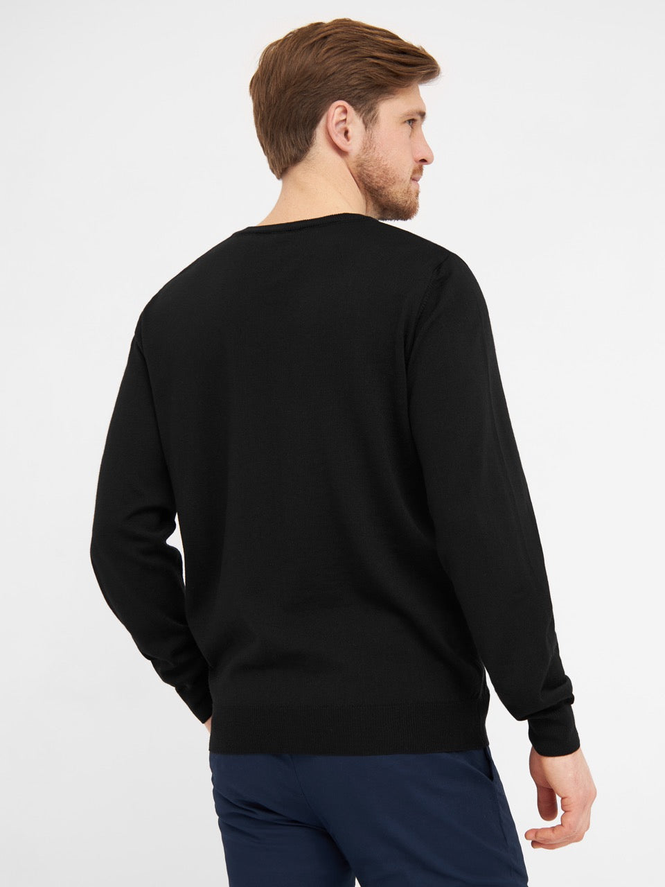 Milan Pullover V Neck Reg.fit Black