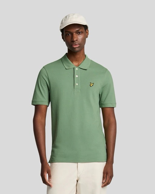 Plain Polo Shirt Smoke Green