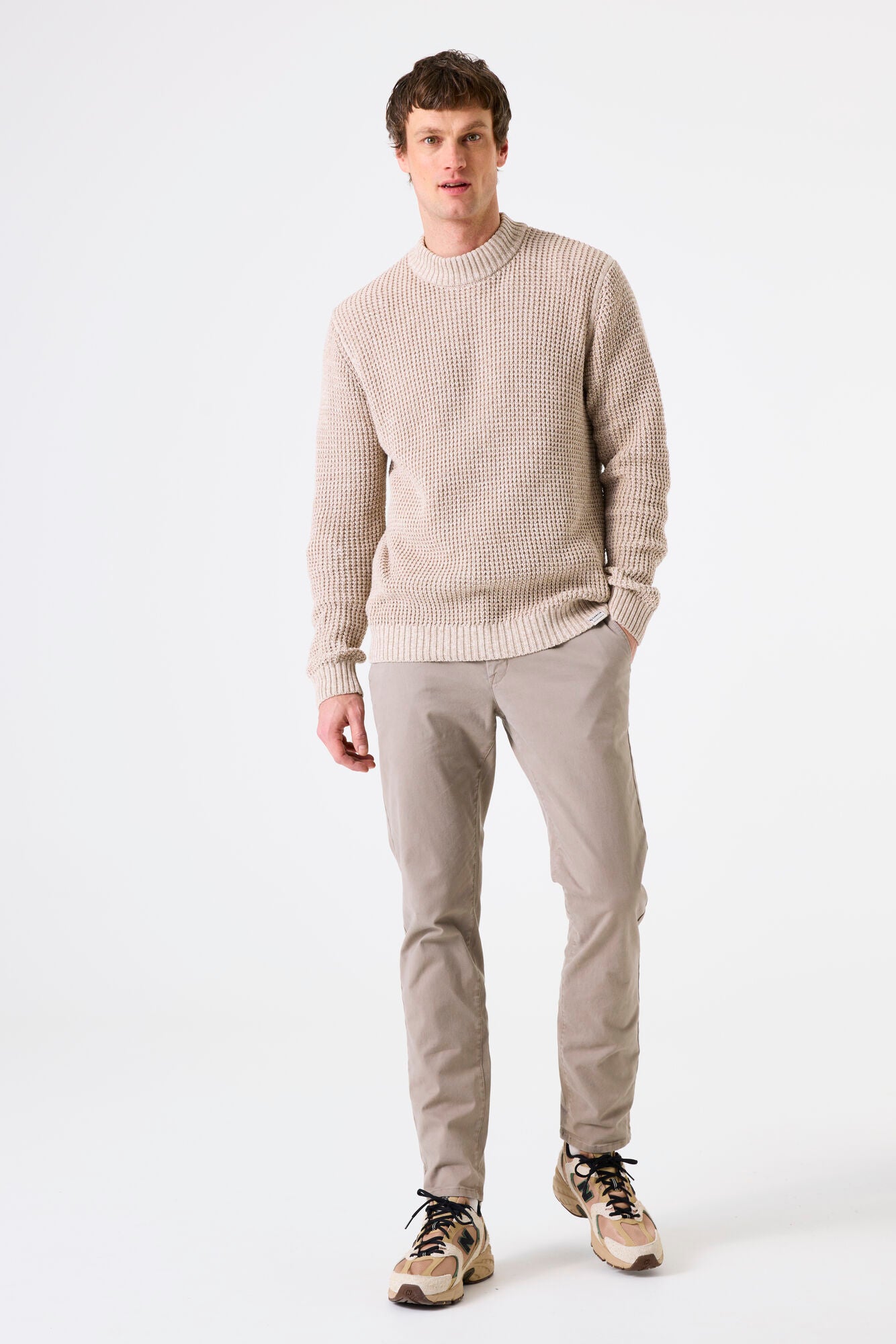 K51245 men´pullover Sand
