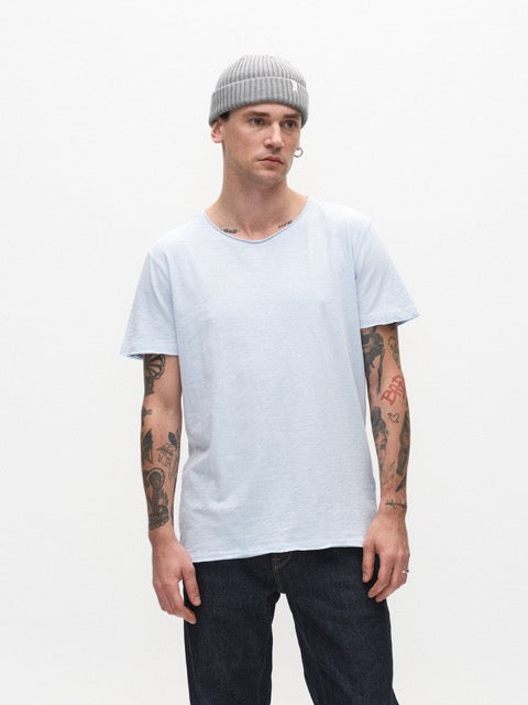 Konrad Straight Slub Tee Cashmere Blue