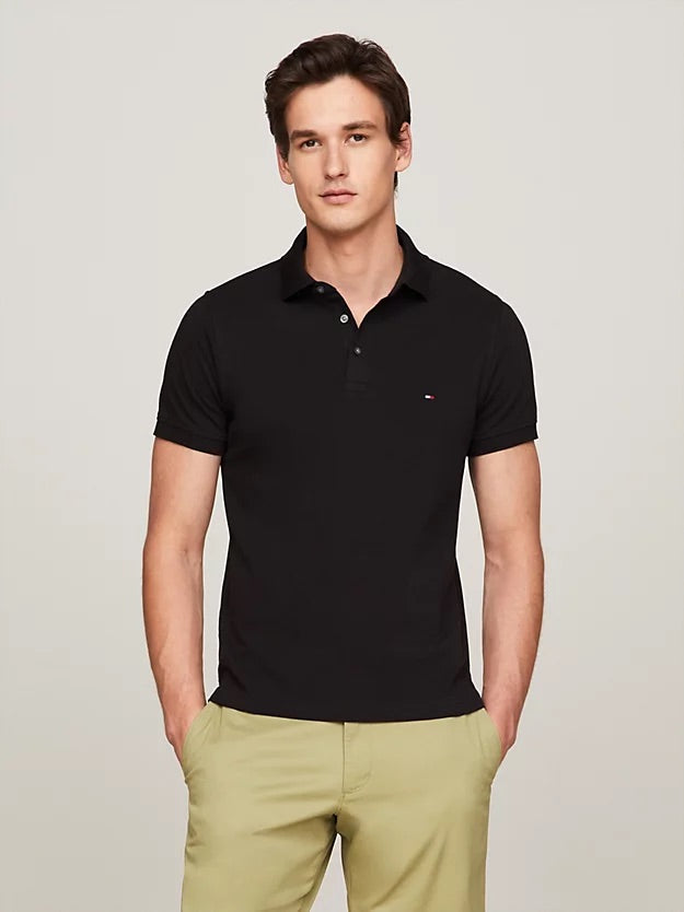 Core 1985 slim poloshirt Black