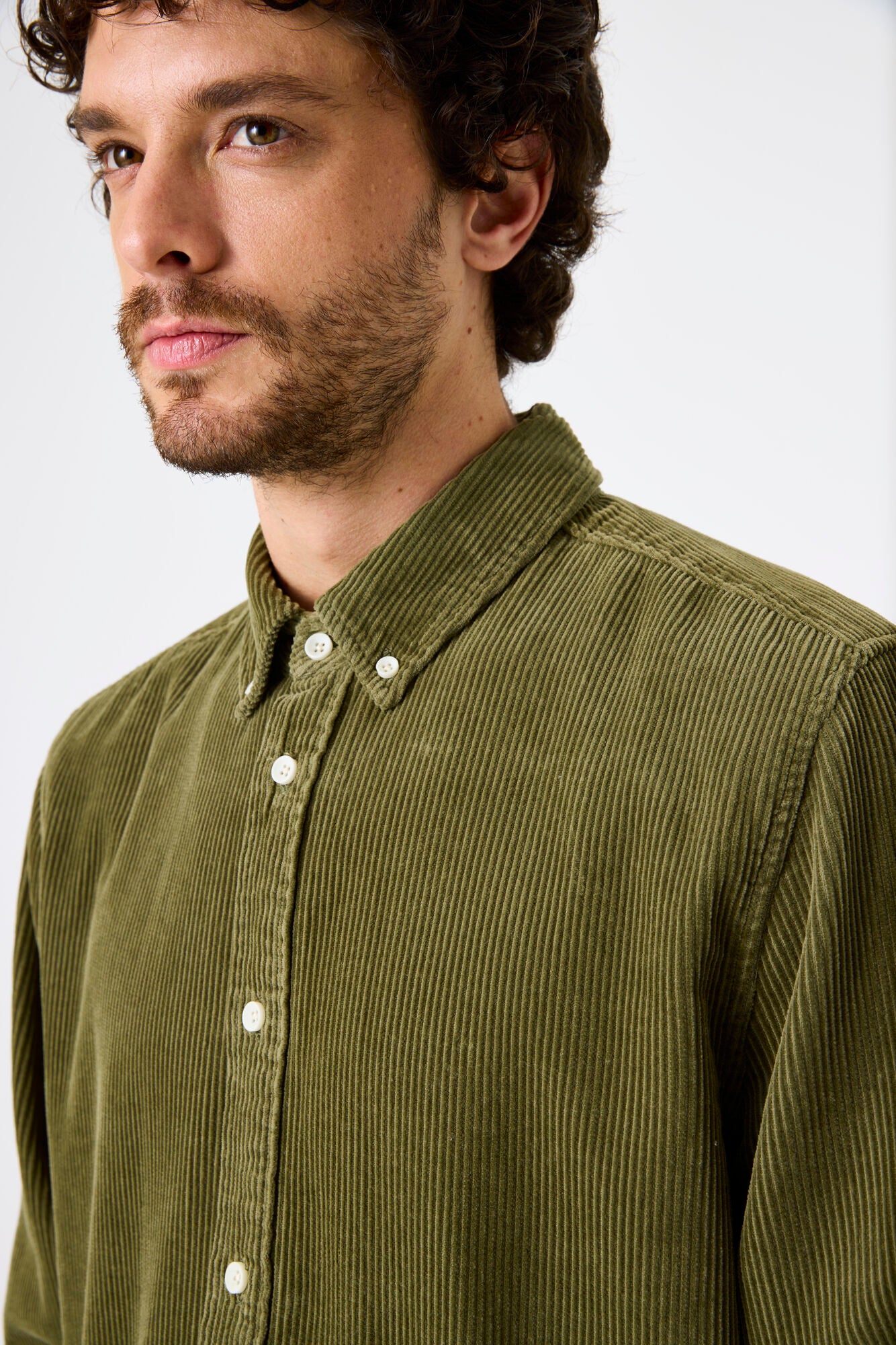 K51300 men´s overshirt Green Moss